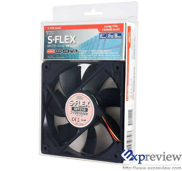 Scythe S-FLEX SFF21D 12cm风扇