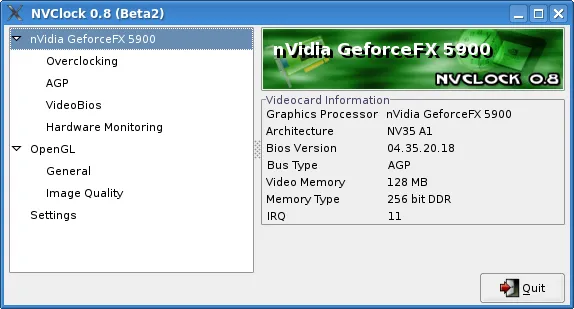 NVClock 0.8 beta3