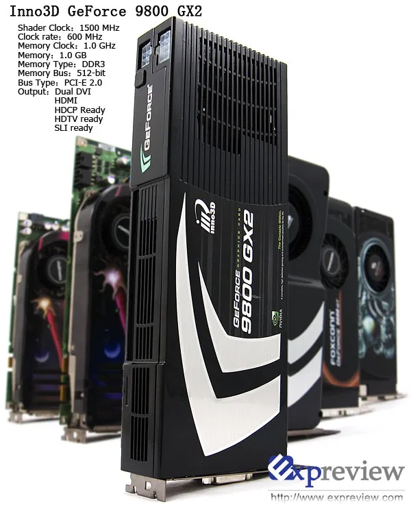 Inno3D GeForce 9800 GX2 1GB