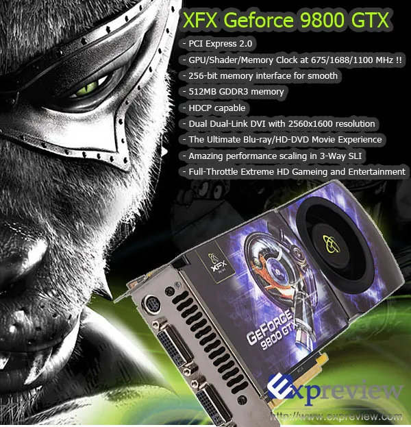 XFX GeForce 9800 GTX 512MB