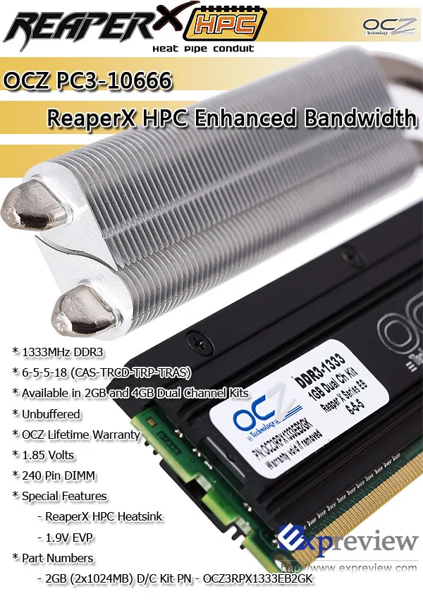 OCZ PC3-10666 ReaperX HPC EB